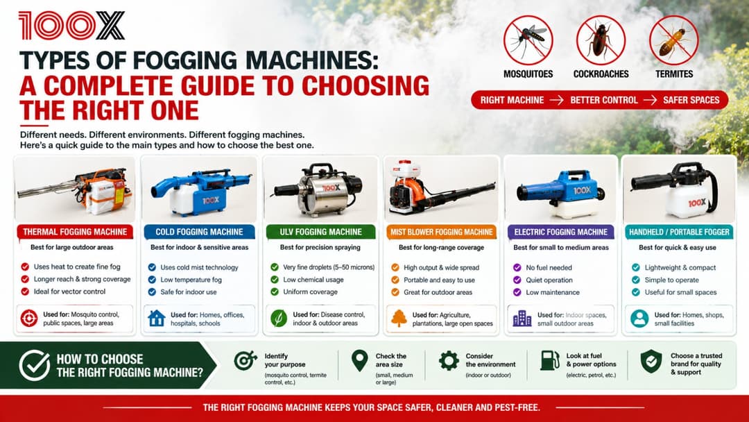 What are the different types of fogging machines?